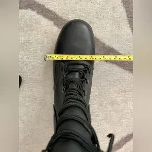 Vintage NEW R.O. Search Black Leather PJ 1989 Jump Boot USA Mens 7R Speed Lace Ro-search military combat boots - Gem main image 3